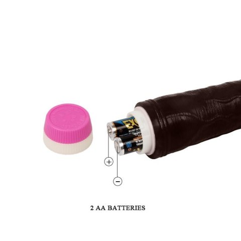 Realistyczny czarny penis wibrator naturalny 23cm Realistyczny czarny penis wibrator naturalny 23cm
