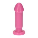 Różowe dildo gładki trzon z mocną przyssawką 15 cm