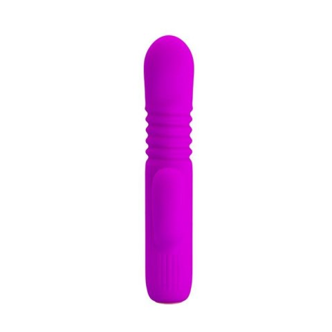 Wibrator króliczek z masażerem posuw 15cm 4trybów Wibrator króliczek z masażerem posuw 15cm 4trybów