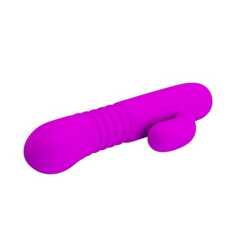 Wibrator króliczek z masażerem posuw 15cm 4trybów Wibrator króliczek z masażerem posuw 15cm 4trybów