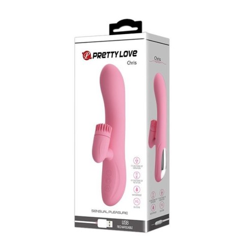Wibrator króliczek z masażerem rotacją 20cm 7 tryb Wibrator króliczek z masażerem rotacją 20cm 7 tryb