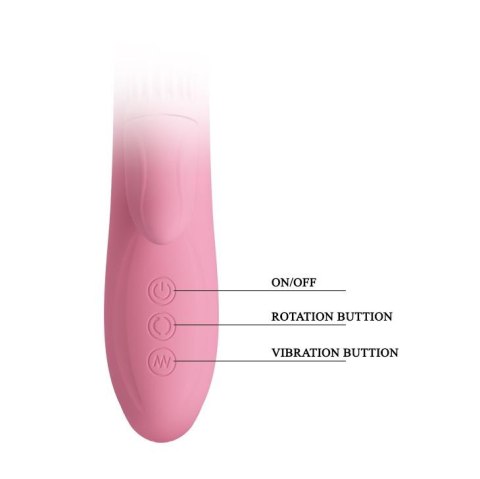 Wibrator króliczek z masażerem rotacją 20cm 7 tryb Wibrator króliczek z masażerem rotacją 20cm 7 tryb