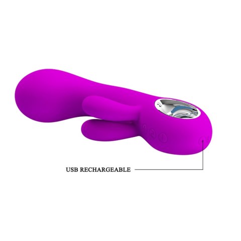 Wibrator króliczek z masażerem sex 15cm 7 trybów Wibrator króliczek z masażerem sex 15cm 7 trybów