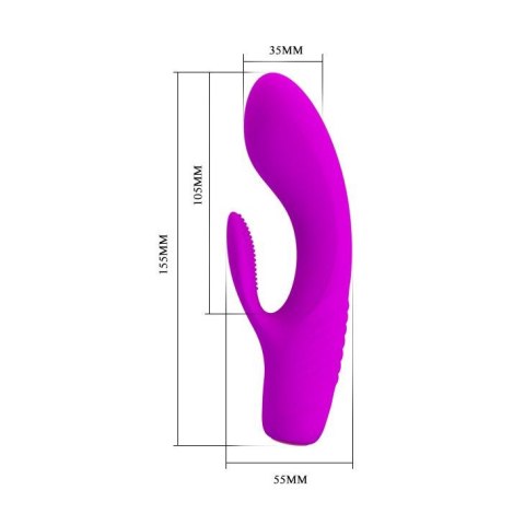 Wibrator punktu g masażer łechtaczki 12trybów 15cm Wibrator punktu g masażer łechtaczki 12trybów 15cm