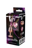 Złoty korek analny zatyczka z diamentem plug 7 cm Złoty korek analny zatyczka z diamentem plug 7 cm