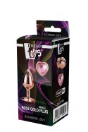 Złoty korek analny zatyczka z diamentem plug 7 cm Złoty korek analny zatyczka z diamentem plug 7 cm