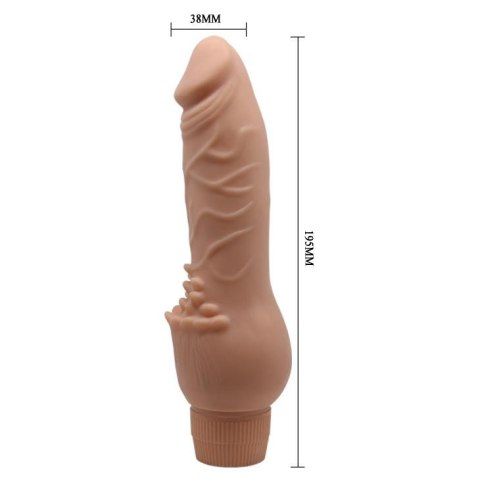 Realistyczny penis z wypustkami do łechtaczki 19cm Realistyczny penis z wypustkami do łechtaczki 19cm
