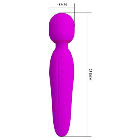 Wibrujący masażer łechtaczki różdżka 7trybów 23cm Wibrujący masażer łechtaczki różdżka 7trybów 23cm