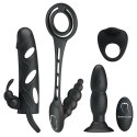 Zestaw erotyczny 4 cz plug ring nakładka na penisa Zestaw erotyczny 4 cz plug ring nakładka na penisa