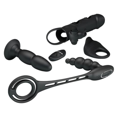 Zestaw erotyczny 4 cz plug ring nakładka na penisa Zestaw erotyczny 4 cz plug ring nakładka na penisa