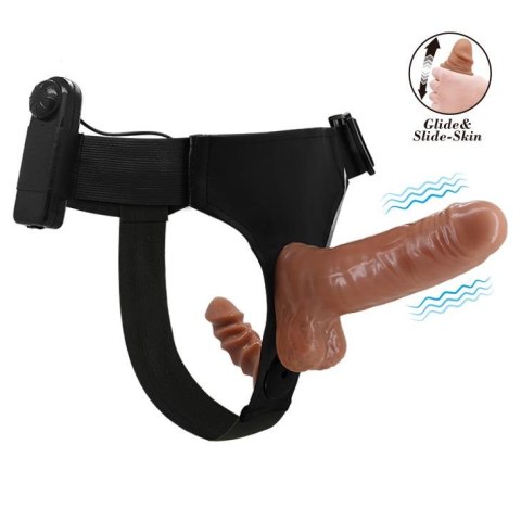 Podwójne dildo wibrator uprząż strapon sex 16cm Podwójne dildo wibrator uprząż strapon sex 16cm
