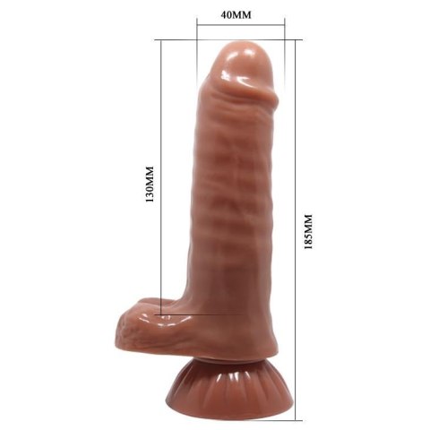 Realistyczny penis dildo członek przyssawka 18cm Realistyczny penis dildo członek przyssawka 18cm
