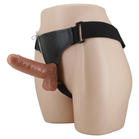 Strapon z wibracjami na paskach uprząż sex 16cm Strapon z wibracjami na paskach uprząż sex 16cm
