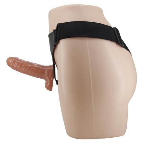 Strapon z wibracjami na paskach uprząż sex 16cm Strapon z wibracjami na paskach uprząż sex 16cm