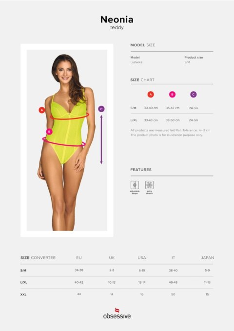 Body erotyczne podniecające obsessive neonia s/m Body erotyczne podniecające obsessive neonia s/m