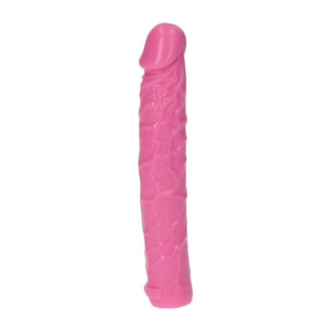 Dildo żylaste różowe wodoodporne gumowe 16,5 cm Dildo żylaste różowe wodoodporne gumowe 16,5 cm