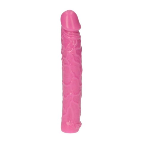 Dildo żylaste różowe wodoodporne gumowe 16,5 cm Dildo żylaste różowe wodoodporne gumowe 16,5 cm