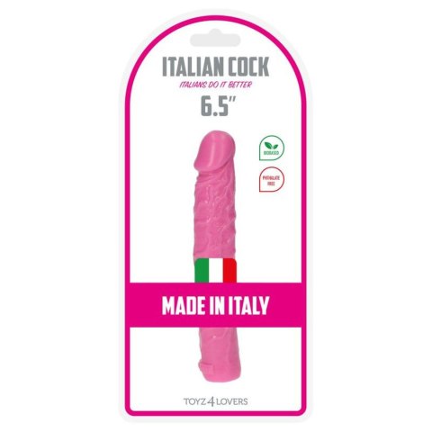 Dildo żylaste różowe wodoodporne gumowe 16,5 cm Dildo żylaste różowe wodoodporne gumowe 16,5 cm