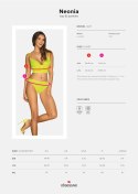 Komplet bielizny top figi - obsessive neonia s/m