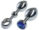 MALESATION Alu-Plug with handle & crystal large, chrome MALESATION Alu-Plug with handle & crystal large, chrome