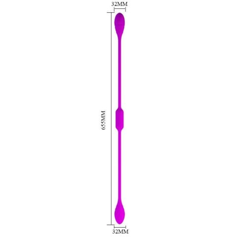 Podwójny wibrator analny waginalny 12 trybów 65cm Podwójny wibrator analny waginalny 12 trybów 65cm