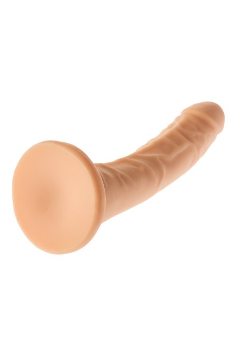 Realistyczny zakrzywiony cielisty penis przyssawka Realistyczny zakrzywiony cielisty penis przyssawka