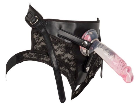 Strap-on na szelkach w zestawie dwa gumowe dildo Strap-on na szelkach w zestawie dwa gumowe dildo