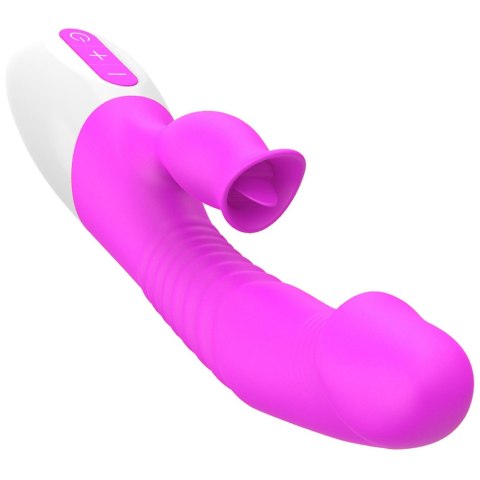 Wibrator króliczek podgrzewany sex 7 trybów 23cm Wibrator króliczek podgrzewany sex 7 trybów 23cm