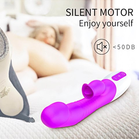 Wibrator króliczek podgrzewany sex 7 trybów 23cm Wibrator króliczek podgrzewany sex 7 trybów 23cm