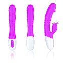Wibrator króliczek podgrzewany sex 7 trybów 23cm Wibrator króliczek podgrzewany sex 7 trybów 23cm