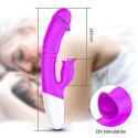 Wibrator króliczek podgrzewany sex 7 trybów 23cm Wibrator króliczek podgrzewany sex 7 trybów 23cm