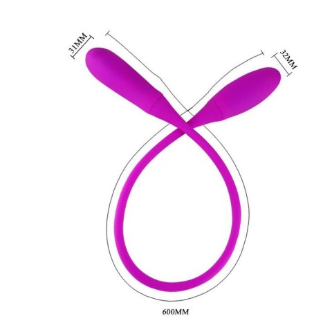 Wibrator podwójny dwustronny zginany 7 trybów 60cm Wibrator podwójny dwustronny zginany 7 trybów 60cm