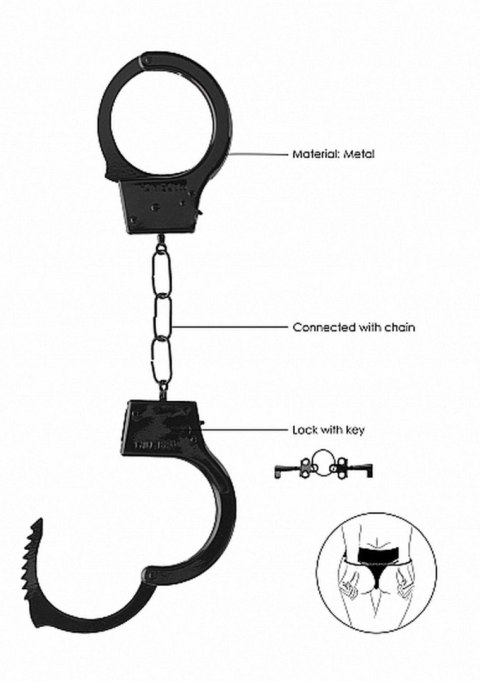 Kajdanki erotyczne metalowe czarne bondage bdsm Kajdanki erotyczne metalowe czarne bondage bdsm