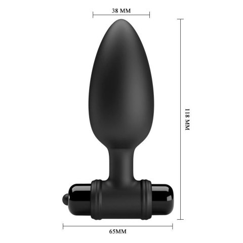Korek analny zatyczka wibrująca sex 10 trybów 11cm Korek analny zatyczka wibrująca sex 10 trybów 11cm