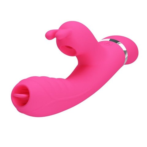 Wibrator ssący masażer łechtaczki 3w1 7 tryb 20cm Wibrator ssący masażer łechtaczki 3w1 7 tryb 20cm