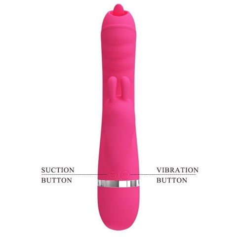 Wibrator ssący masażer łechtaczki 3w1 7 tryb 20cm Wibrator ssący masażer łechtaczki 3w1 7 tryb 20cm