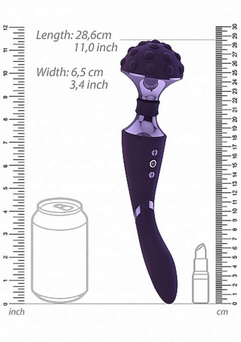 Dwustronny masażer łechtaczki wibrator 28cm 10tryb Dwustronny masażer łechtaczki wibrator 28cm 10tryb