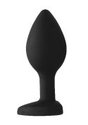 Gładki korek analny zatyczka plug czarny 7,5cm Gładki korek analny zatyczka plug czarny 7,5cm