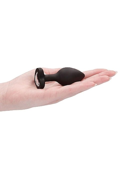 Gładki korek analny zatyczka plug czarny 7,5cm Gładki korek analny zatyczka plug czarny 7,5cm