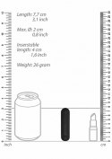 Mini wibrator mały masażer łechtaczki 10trybów 7cm Mini wibrator mały masażer łechtaczki 10trybów 7cm