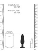 Podłużny silikonowy korek analny zatyczka 9,5 cm Podłużny silikonowy korek analny zatyczka 9,5 cm