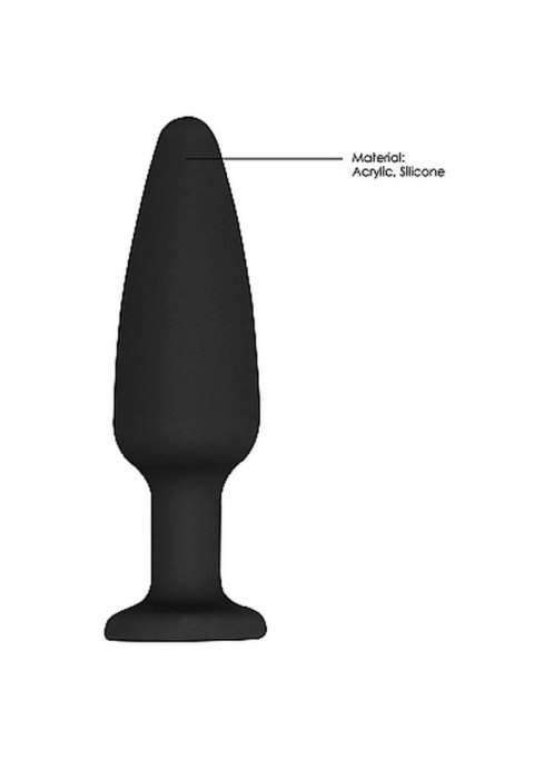 Podłużny silikonowy korek analny zatyczka 9,5 cm Podłużny silikonowy korek analny zatyczka 9,5 cm