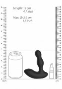 Remote Controlled E-Stim & Vibrating Prostate Massager - Black