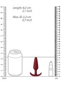 Silikonowy wodoodporny korek analny zatyczka 7,5cm