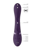Wibrator króliczek z masażerem rotacją 21cm 10tryb