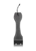 Wooden Handle Belt Whip Flogger Leather - Black Wooden Handle Belt Whip Flogger Leather - Black