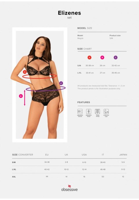 Biustonosz figi sex komplet obsessive elizenes s/m Biustonosz figi sex komplet obsessive elizenes s/m