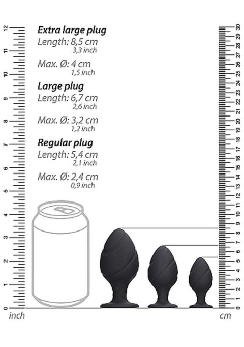 Gładki silikonowy korek analny zatyczka plug 8,5cm Gładki silikonowy korek analny zatyczka plug 8,5cm