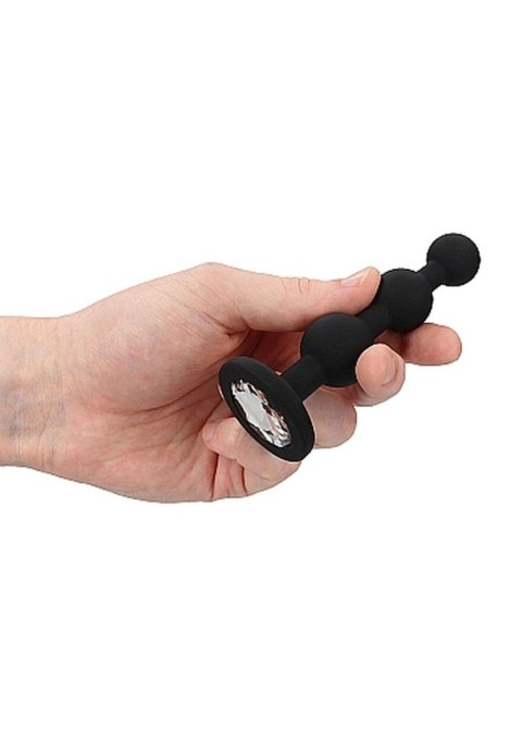 Korek analny zatyczka silikonowa czarna plug 12 cm Korek analny zatyczka silikonowa czarna plug 12 cm