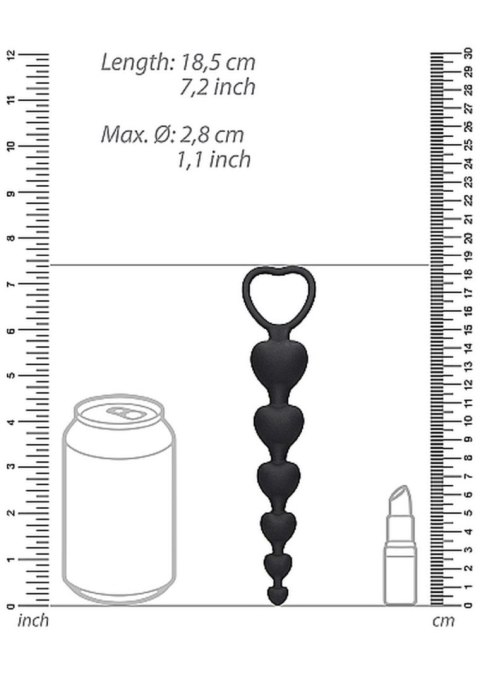 Korek zatyczka analna koraliki z uchwytem 18,5 cm Korek zatyczka analna koraliki z uchwytem 18,5 cm